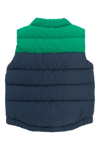 Doudoune sans manches - Bleu marine et vert