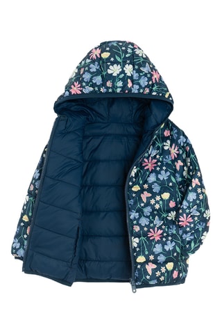 Doudoune réversible à capuche - Bleu marine