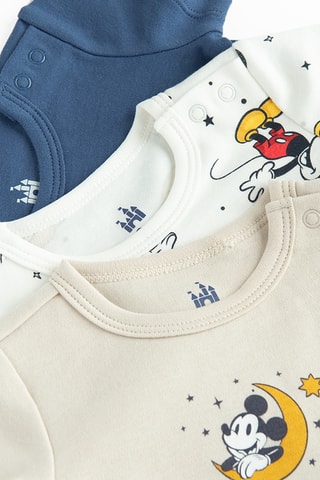 3 bodys Mickey Disney - Bleu