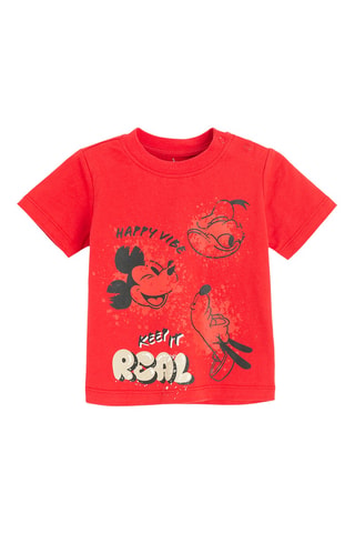 T-shirt Mickey, Donald et Pluto Disney - Rouge