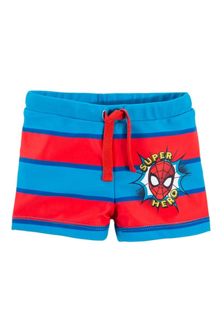 Short Spider-Man Avengers Marvel - Bleu électrique et rouge