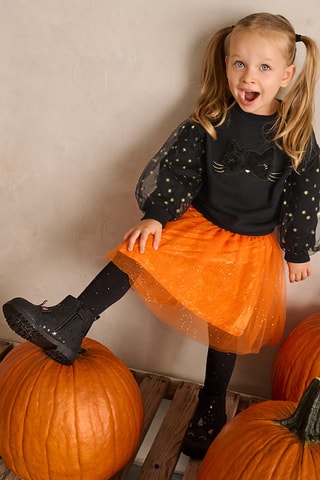 Jupe patineuse - Orange