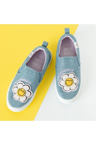 Slip-on en jean - Bleu clair
