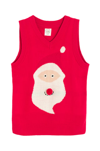 Pull sans manches - Rouge