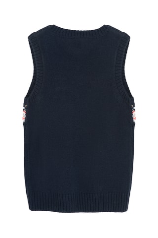Pull sans manches - Bleu marine