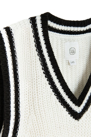 Pull sans manches - Ecru