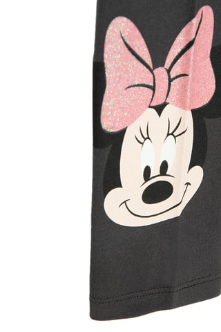 2 leggings Minnie Disney - Fuchsia et noir