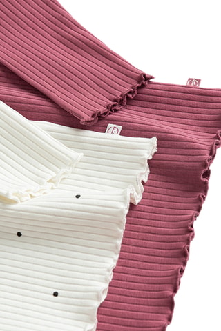 2 t-shirts - Bordeaux et blanc