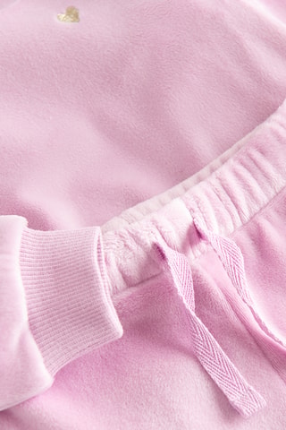 Sweat et jogging en velours - Rose