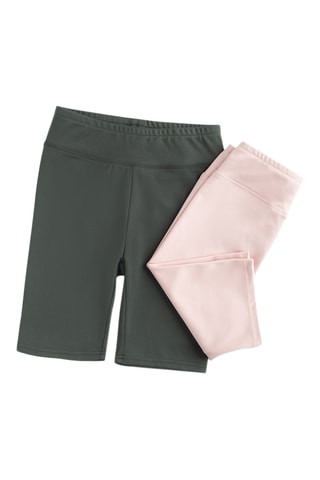 2 cyclistes taille haute - Rose et gris foncé
