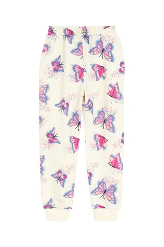 Sweat et jogging - Ecru et fuchsia