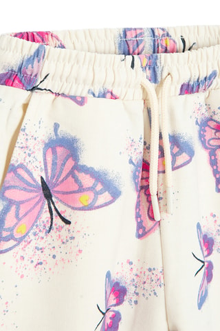 Sweat et jogging - Ecru et fuchsia