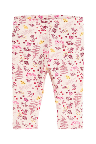 2 jeggings - Rose poudré et rouge brique