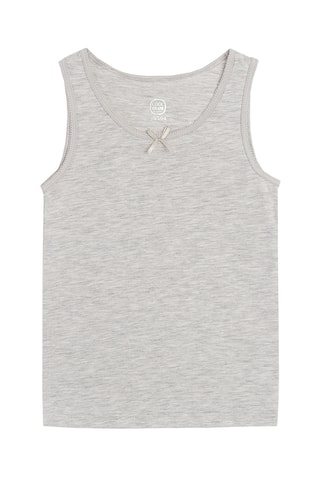 5 débardeurs en coton biologique - Blanc, rose et ciel