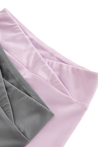2 cyclistes taille haute - Gris foncé et rose