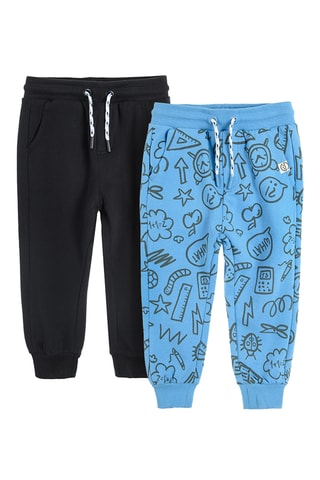 2 joggings - Noir et ciel