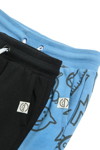 2 joggings - Noir et ciel