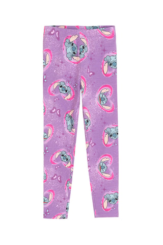 2 leggings Stitch Lilo et Stitch Disney - Violet et noir