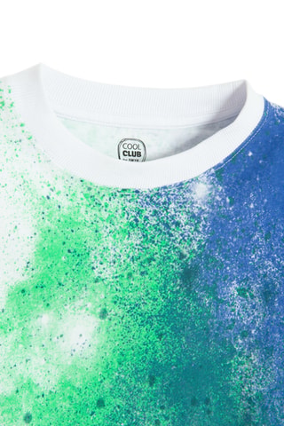 T-shirt tie and dye - Bleu et blanc
