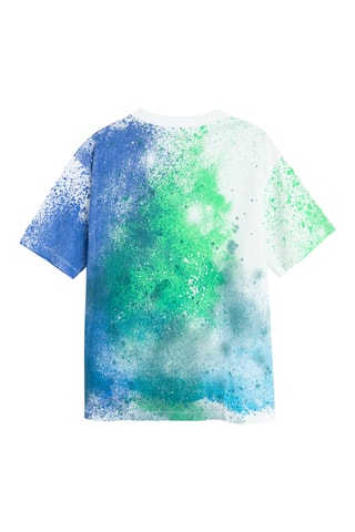 T-shirt tie and dye - Bleu et blanc