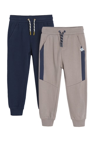2 joggings - Bleu marine et beige