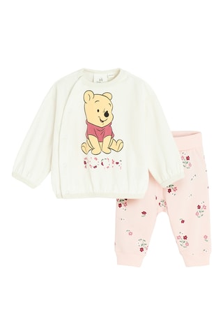 Gilet et jogging Winnie l’ourson Disney - Ecru et rose