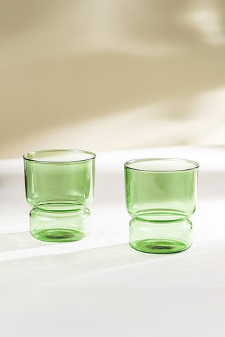 2 verres à eau en verre borosilicate Ambra - 30 cl