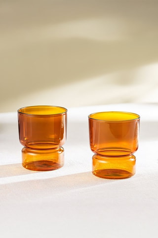 2 verres à eau en verre borosilicate Ambra - 30 cl
