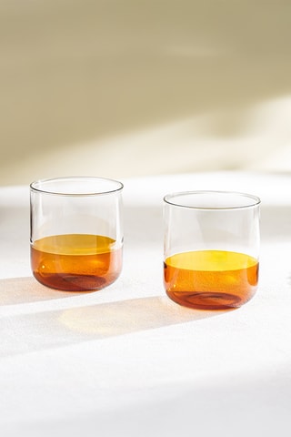 2 verres à eau en verre borosilicate Ambra - 34 cl