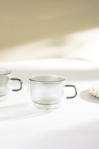 2 tasses à thé en verre borosilicate Ambra - 22 cl