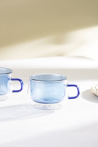 2 tasses à thé en verre borosilicate Ambra - 22 cl