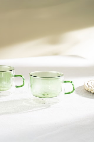 2 tasses à thé en verre borosilicate Ambra - 22 cl