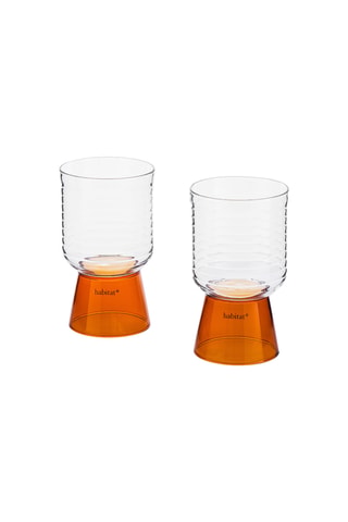 2 verres à eau en verre borosilicate Ambra - 35 cl