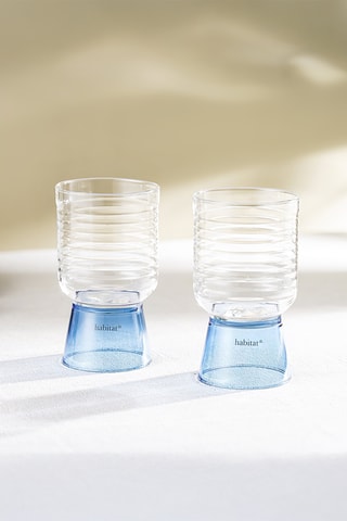 2 verres à eau en verre borosilicate Ambra - 35 cl