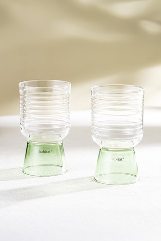 2 verre à eau en verre borosilicate Ambra - 35 cl