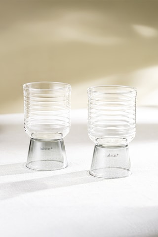 2 verre à eau en verre borosilicate Ambra - 35 cl