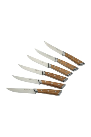 6 couteaux à steak en acier inoxydable Neva - 23 cm