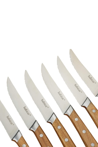 6 couteaux à steak en acier inoxydable Neva - 23 cm