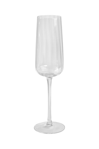 6 flûtes en cristallin soufflé bouche Cléo - 28 cl