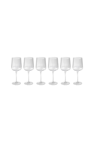 6 verres à vin en cristallin soufflé bouche Cléo - 33 cl