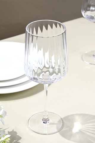 6 verres à vin en cristallin soufflé bouche Cléo - 43 cl