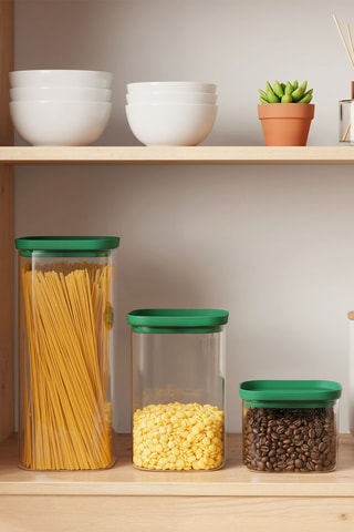 3 boîtes de conservation en verre borosilicate Aloe - 60 cl et 1,3 / 2 l