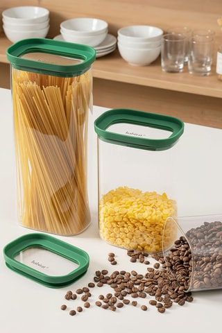 3 boîtes de conservation en verre borosilicate Aloe - 60 cl et 1,3 / 2 l