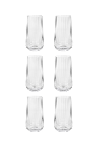6 verres à eau en cristallin soufflé bouche Cléo - 50 cl