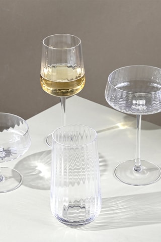 6 verres à eau en cristallin soufflé bouche Cléo - 50 cl