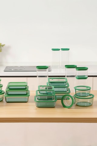 3 boîtes de conservation en verre borosilicate Aloe - 40 / 65 / 95 cl
