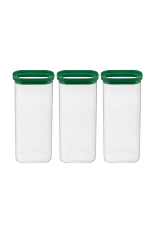 3 boîtes de conservation en verre borosilicate Aloe - 2 l