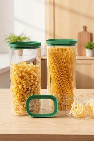 3 boîtes de conservation en verre borosilicate Aloe - 2 l