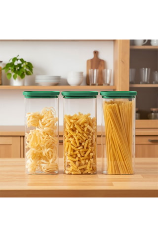 3 boîtes de conservation en verre borosilicate Aloe - 2 l