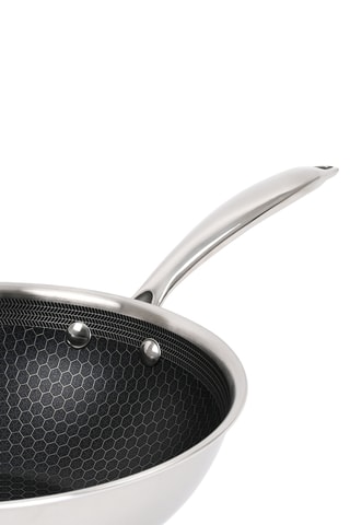 Wok en acier inoxydable Hera - 32 cm - 5 l